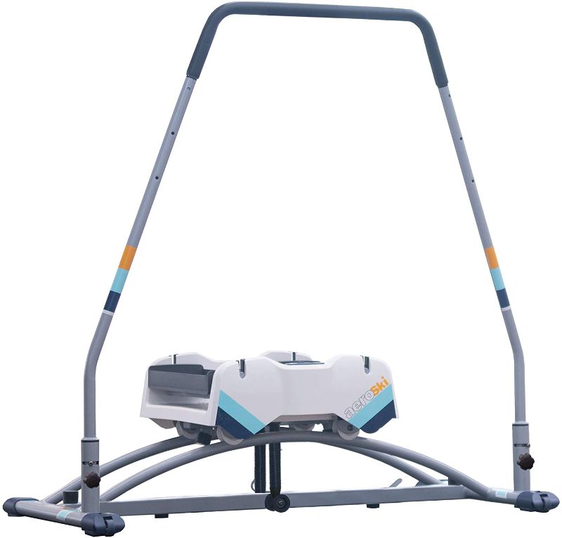 Photo 1 of Aeroski 2.0 Ski Fitness, Fun-Low Impact Workout Exercise Machine with Recoil Spring Resistance, 2 Poles, and Virtual Reality Goggles
