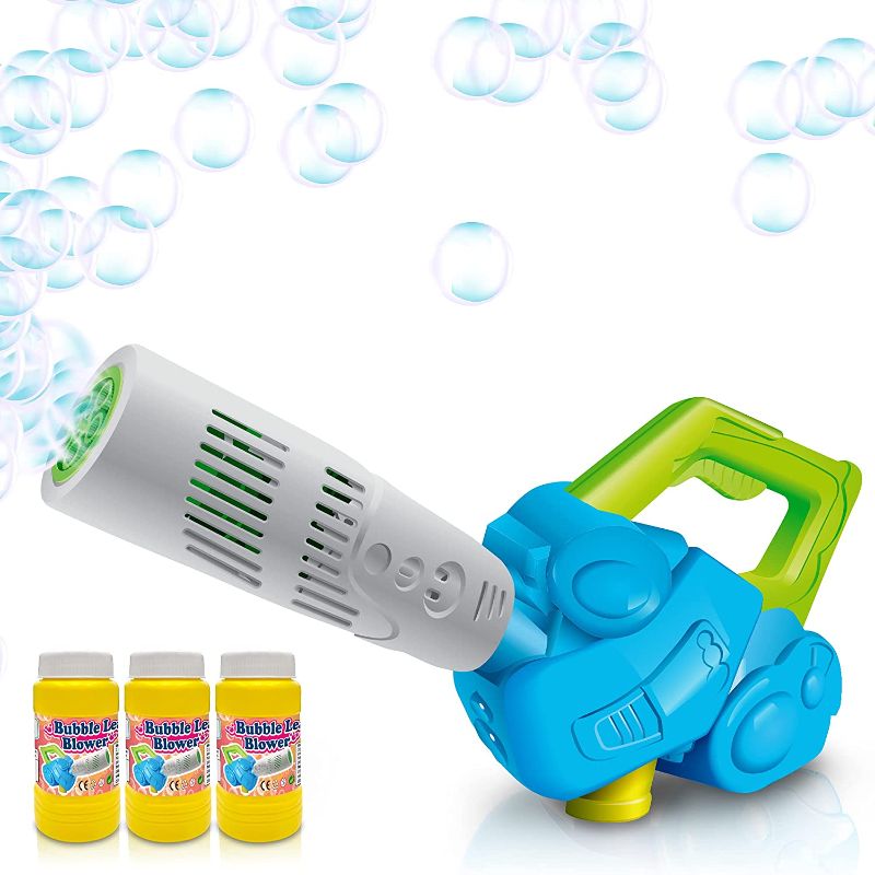 Photo 1 of ArtCreativity Bubble Leaf Blower, Bubble Solution Included, Fun Bubbles Blowing Toys for Boys and Girls, Cool Birthday Gift for Kids
