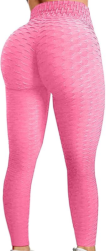 Photo 1 of Famous TikTok Leggings, High Waist Yoga Pants for Women, Booty Bubble Butt Lifting Workout Running Tights (S)
