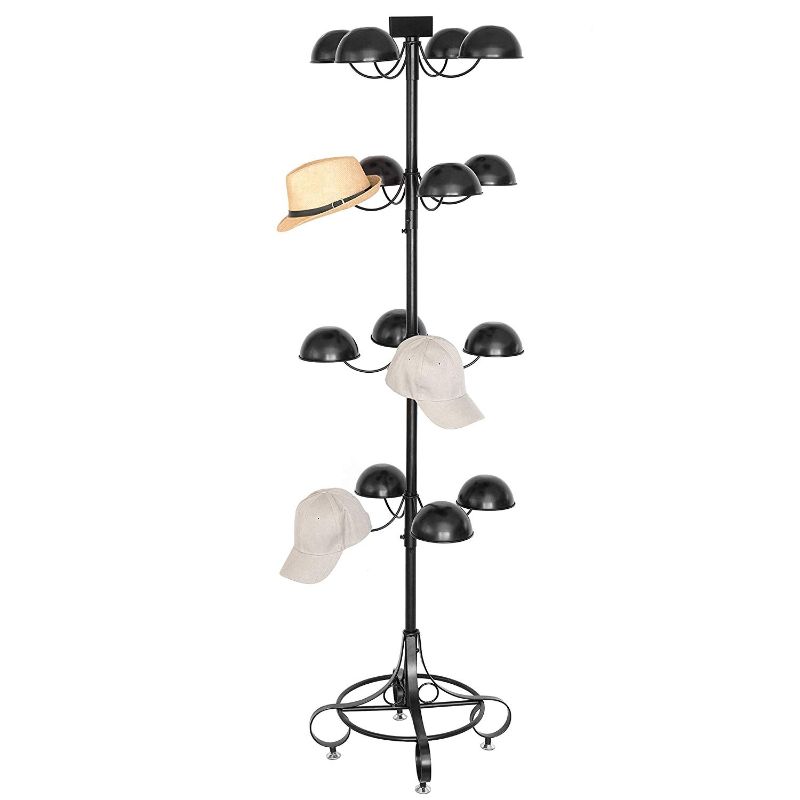 Photo 1 of 4 Tier Rotating 16 Dome Shaped Hat and Wig Display Stand