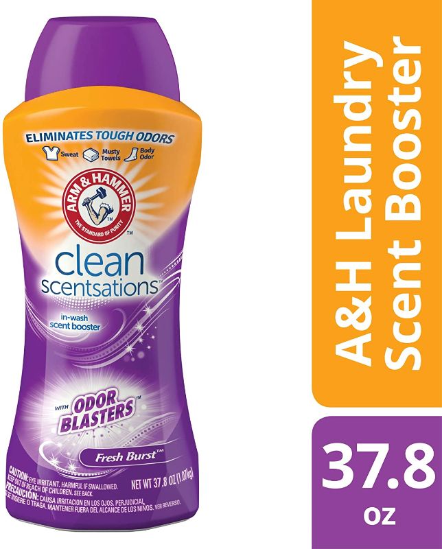 Photo 1 of Arm & Hammer Clean Scentsations In-wash Freshness Booster, Odor Blaster - Sample, 37.8 ounce
