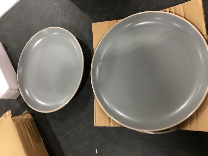 Photo 1 of Large Blue Ceramic Plates(3pk)