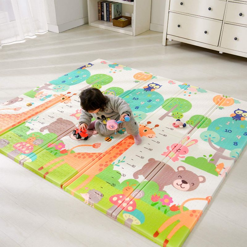 Photo 1 of Bammax Play Mat, Folding Mat Baby Crawling Mat Kids Playmat Waterproof Non Toxic for Babies, Infants, Toddlers, 70" x 77.5" x 0.6"
