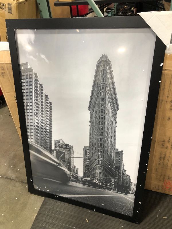 Photo 2 of Americanflat 24 x 36 Poster Frame in Black - Composite Wood with Polished Plexiglass - Horizontal and Vertical Formats for Wall with Included Hanging Hardware
