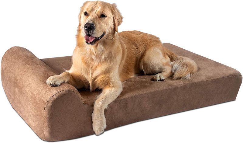 Photo 1 of Big Barker 7" Pillow Top Orthopedic Dog Bed for Large and Extra Large Breed Dogs (Headrest Edition)