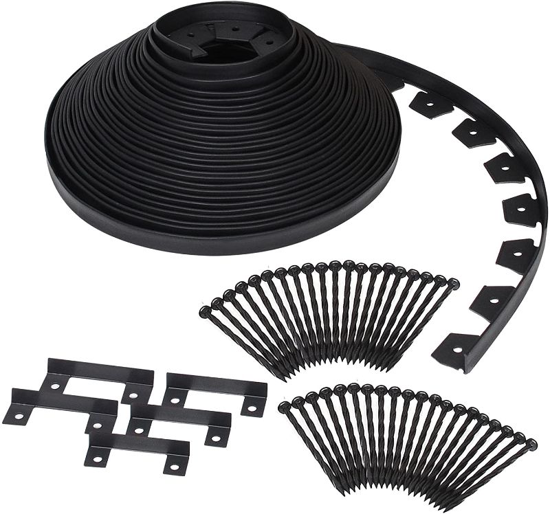 Photo 1 of Dimex EdgePro Plastic Heavy Duty No-Dig Edging Kit, 100-Feet