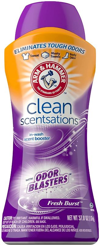 Photo 1 of Arm & Hammer Clean Scentsations In-wash Freshness Booster, Odor Blaster - Sample, 37.8 ounce
