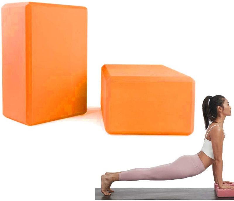 Photo 1 of YoTelim Yoga Block 2 Pack Soft EVA Foam Yoga Bricks, Non-Slip Surface Provides Stability and Balance, Ideal for Yoga, Pilates, Meditation, Workout
