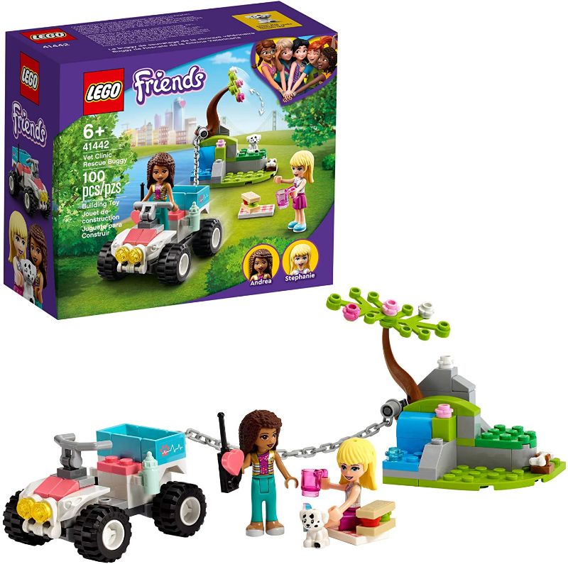 Photo 1 of LEGO Friends Vet Clinic Rescue Buggy 41442 Building Kit; Vet Clinic Collectible Toys for Kids Aged 6+; Includes First-Aid Toy Accessories and Children’s Vet Kit, New 2021 (100 Pieces)
