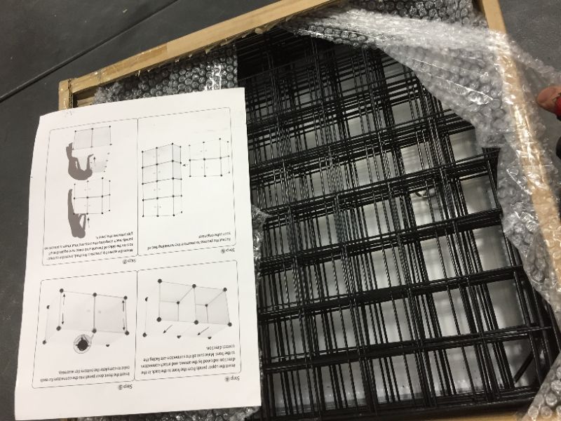 Photo 1 of DIY 8 Cube Grid Wire Cube Shelves