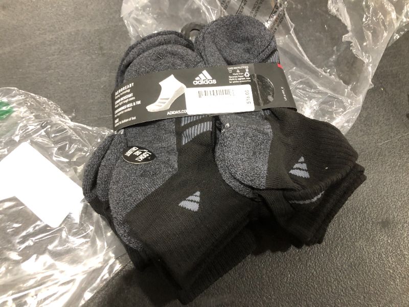 Photo 2 of adidas Cushioned Angle Stripe Quarter Socks 6 Pairs Kids'