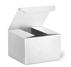 Photo 1 of 20pk Gift Boxes - 3 x 3 x 2", White Gloss