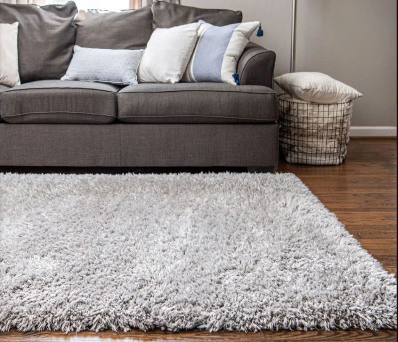 Photo 1 of 102 x 112 inch grey shag rug