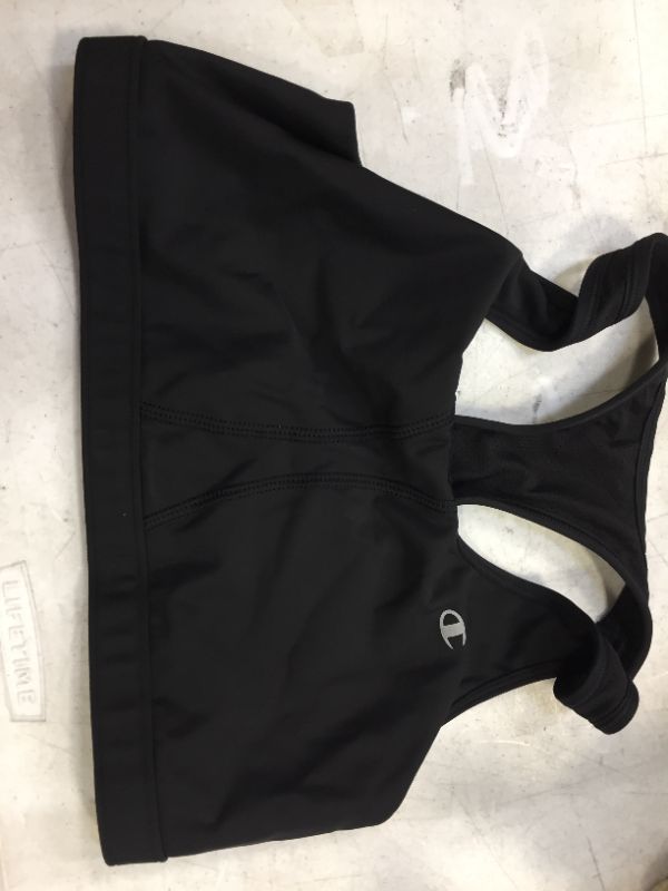 Photo 2 of CHAMPION Plus Vented Sports Bra, BLACK, SIZE 1XL