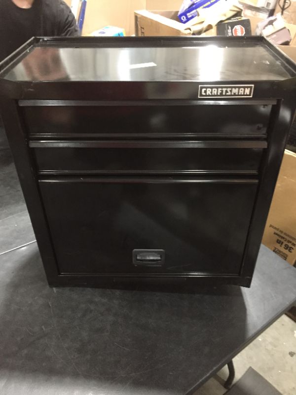 Photo 2 of 1000 SERIES 27-IN. WIDE 5 DRAWER TOOL CHEST & ROLLING CABINET - BLACK=== bottom chest only
