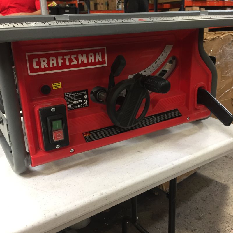 Photo 3 of CRAFTSMAN 10-in Carbide-Tipped Blade 15-Amp Table Saw
