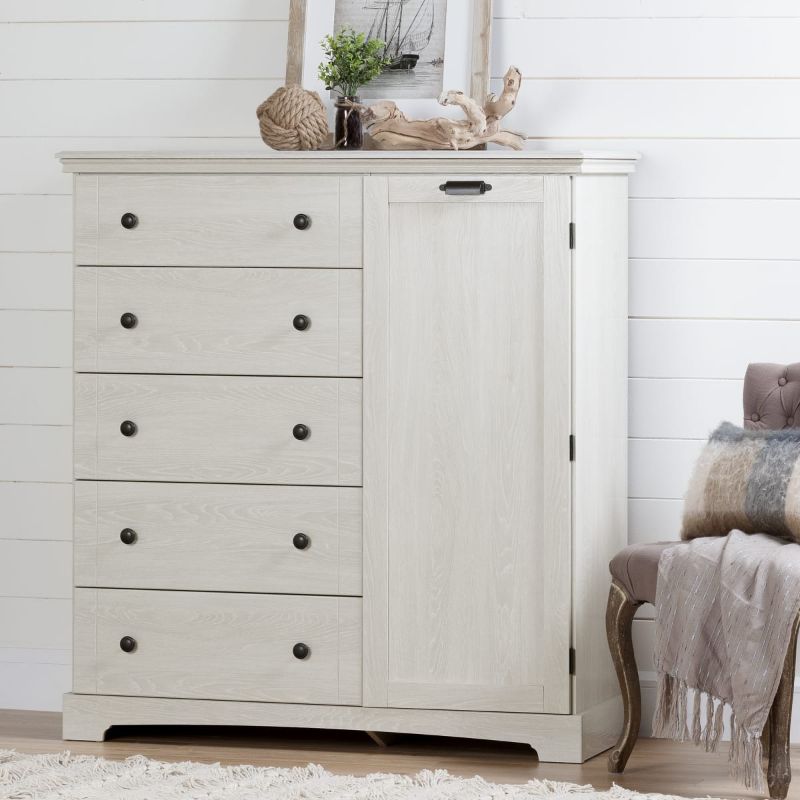 Photo 1 of Avilla - Door Chest with 5 Drawers
