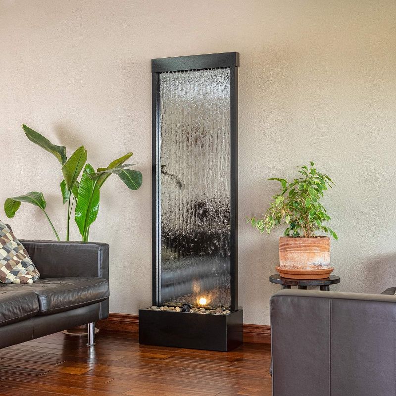 Photo 1 of Alpine Mirror Bronze with Decorative Stones Lighted Waterfall Outdoor Fountain---bottom reservoir only
