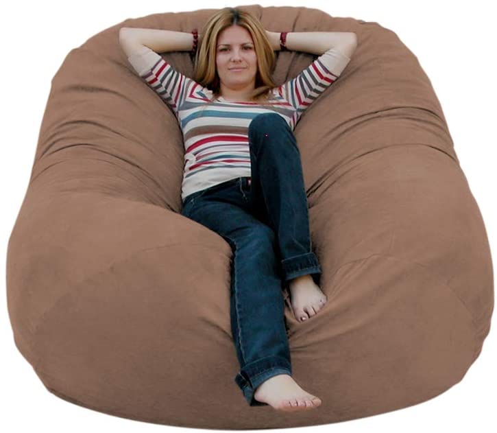 Photo 1 of Cozy Sack 6-Feet Bean Bag Chair, Large, Earth
