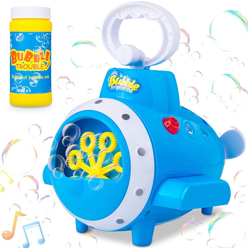 Photo 1 of Mademax Bubble Machine for Toddlers, Kids, 3000+ Bubbles/min Electric Automatic Bubble Maker Blower Outdoor Gifts Bubbles Toys for Age 2-8 Year Old Boys, Girls, Baby Bath, Parties
