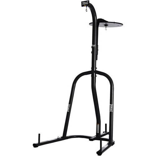 Photo 1 of Everlast Dual-Station Heavy Bag Stand, Black Steel
