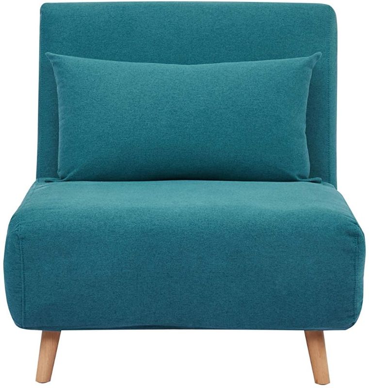 Photo 1 of Artdeco Home Tustin Convertible Chair (Peacock Blue)
