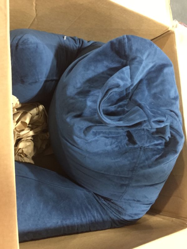 Photo 1 of Linenspa Shredded Foam Reading Pillow - Perfect for Back Support While Relaxing, Gaming, Reading, or Watching TV - Soft Velour Cover
