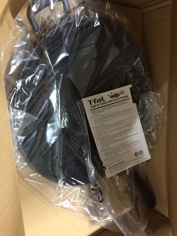 Photo 1 of T-Fal Ultimate Hard Anodized Nonstick Aluminum 14 inch Wok Black, Model E7658963
