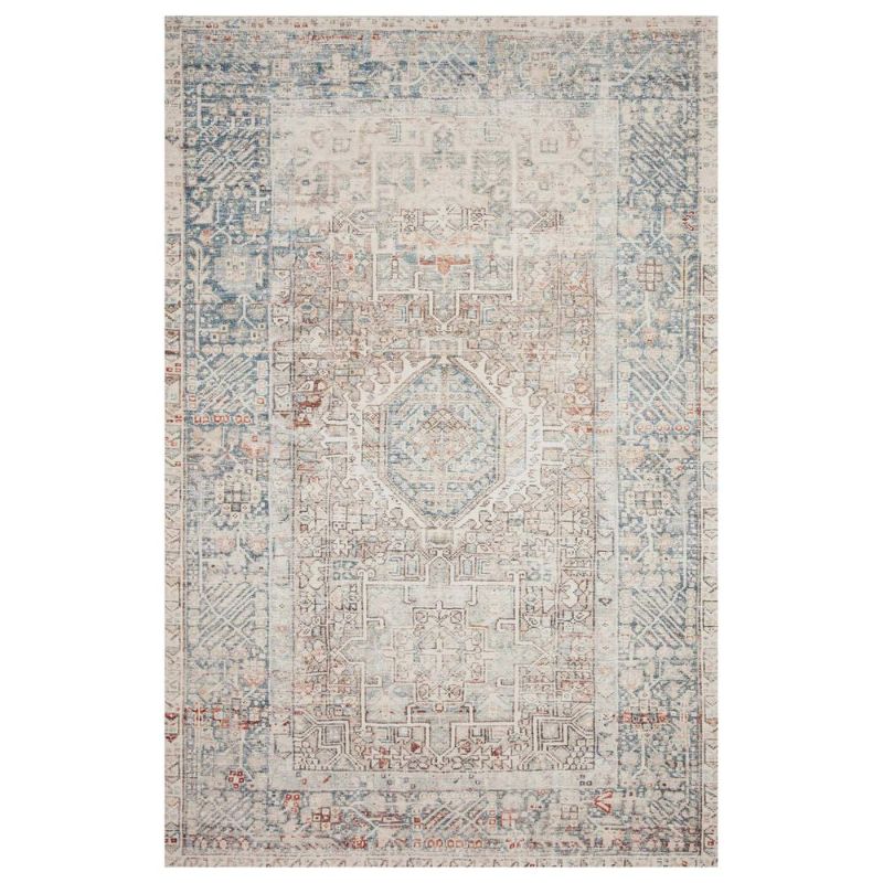 Photo 1 of Chris Loves Julia x Loloi Jules 2'3" x 3'9" Natural and Ocean Area Rug
