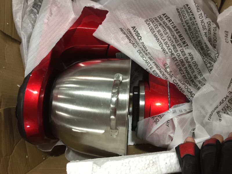 Photo 3 of Hamilton Beach 7 Speed Stand Mixer, Red Model 63395.