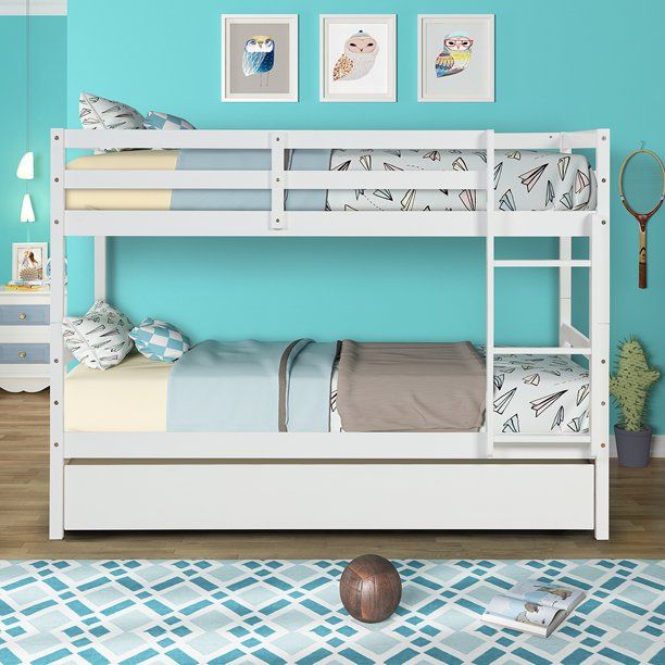 Photo 1 of Daciye twin bunk bed with trundle-W69729965