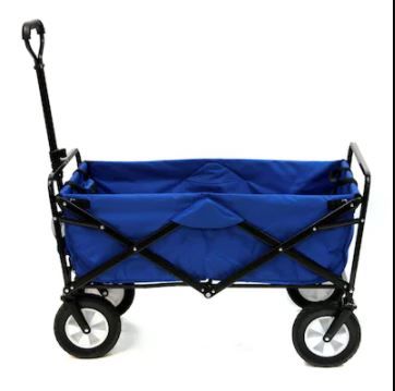 Photo 1 of blue pull behind cart