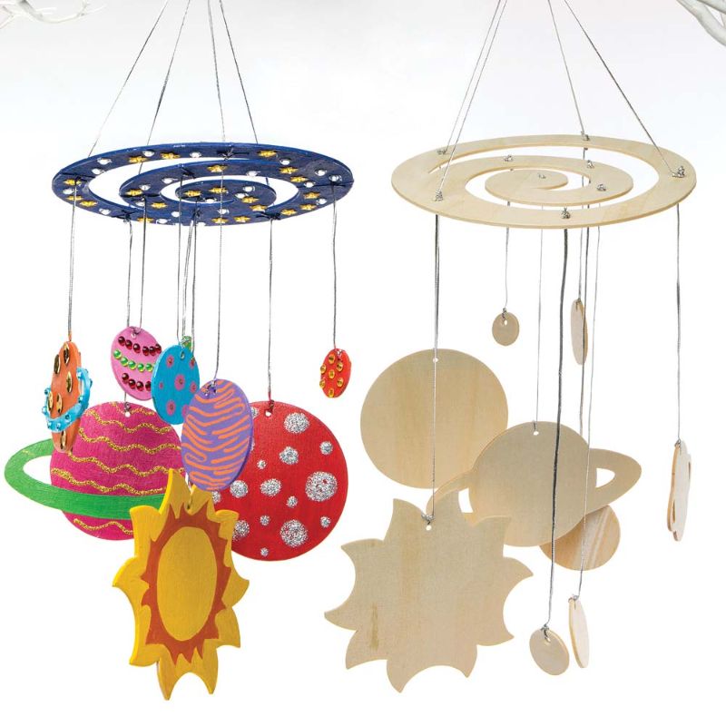 Photo 1 of Solar System Wooden Mobile Kits (Pack of 2)
