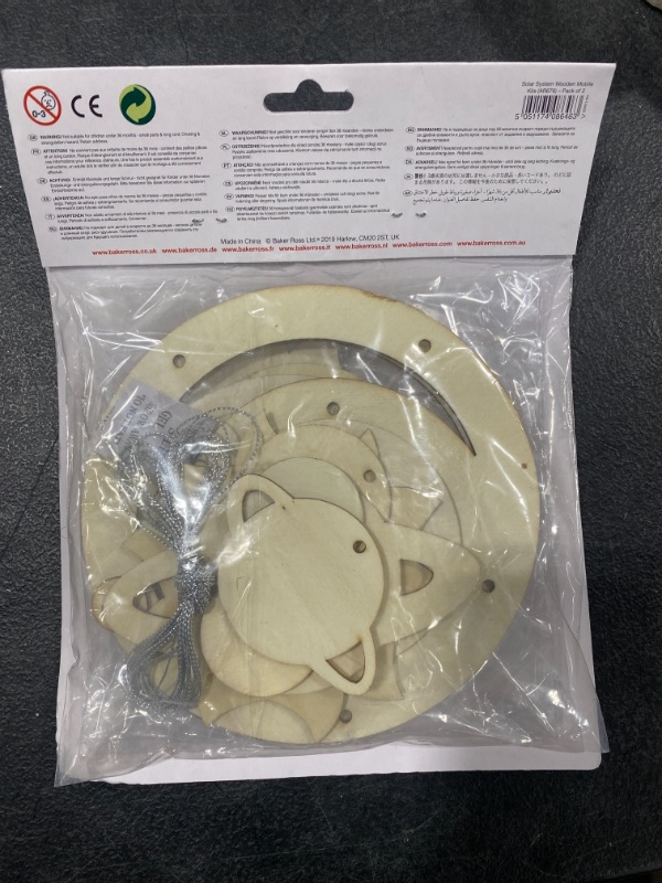 Photo 1 of Solar System Wooden Mobile Kits (Pack of 2)
