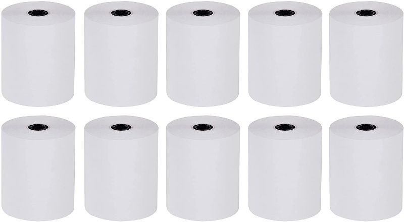 Photo 1 of impact bond paper rolls 1.75" x 150ft white, 10 pack 