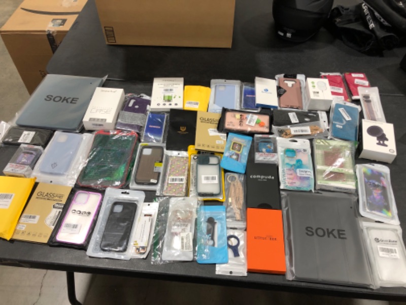 Photo 1 of Box lot - phone cases and accessories