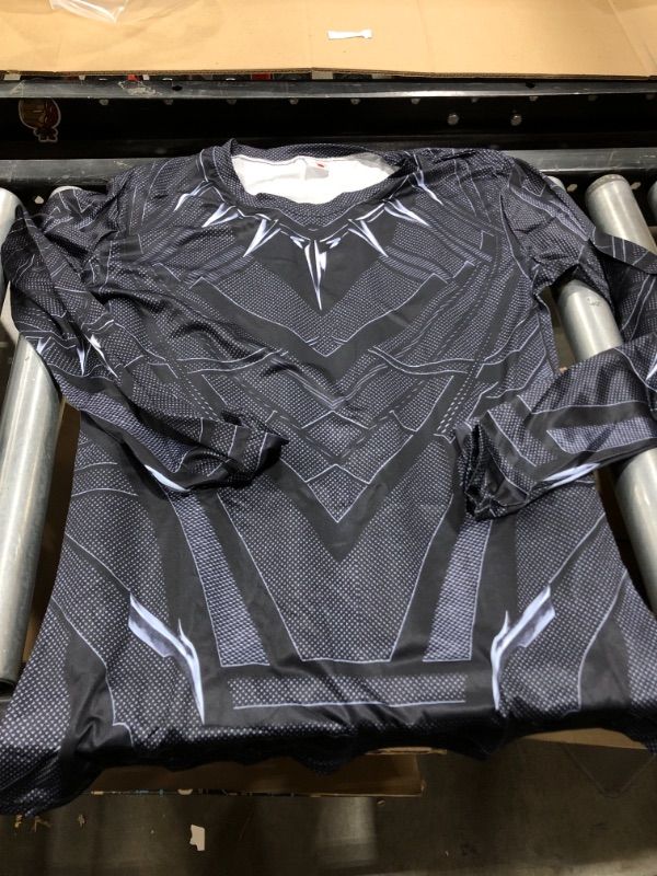 Photo 1 of size 2XL black panther long sleeve shirt, GYM SWEAT OBSORBING SHIRT