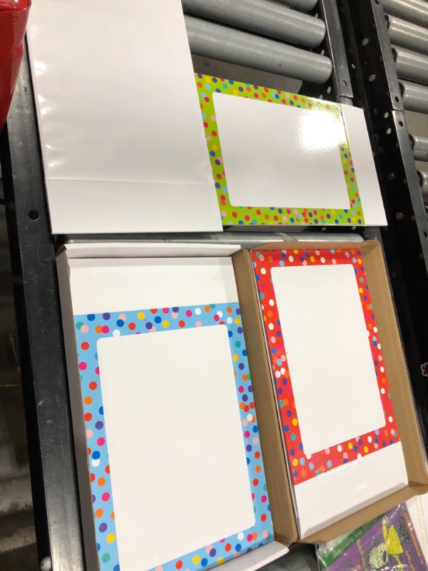 Photo 2 of Bright Creations 5-Pack Dry Erase Standing Easel Boards Whiteboard Lapboard for Kids, Classrooms
