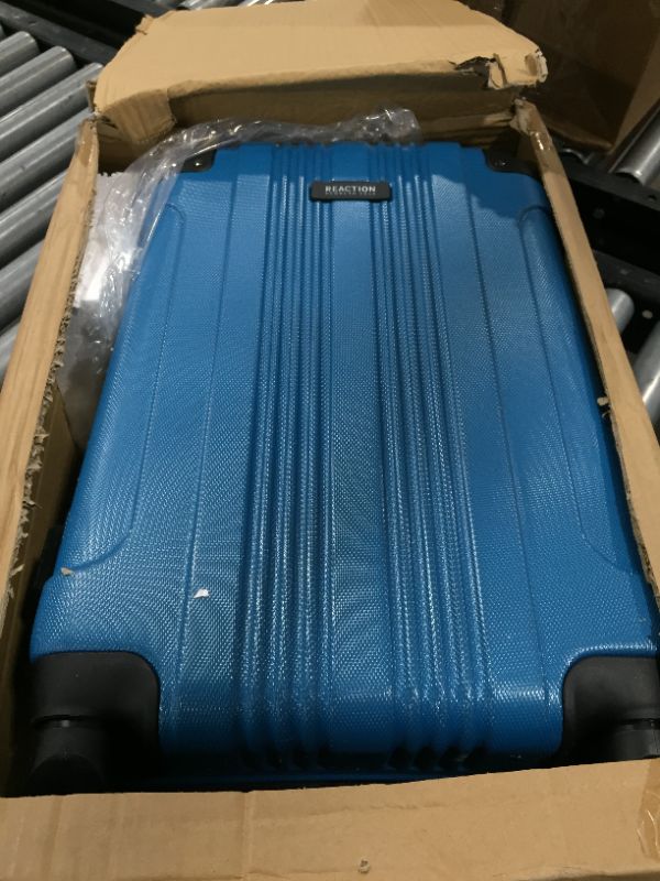 Photo 1 of Kenneth Cole Reaction Out Of Bounds Luggage Collection Lightweight Durable Hardside 4-Wheel Spinner Travel Suitcase Bags, Teal, 20-Inch Carry On
