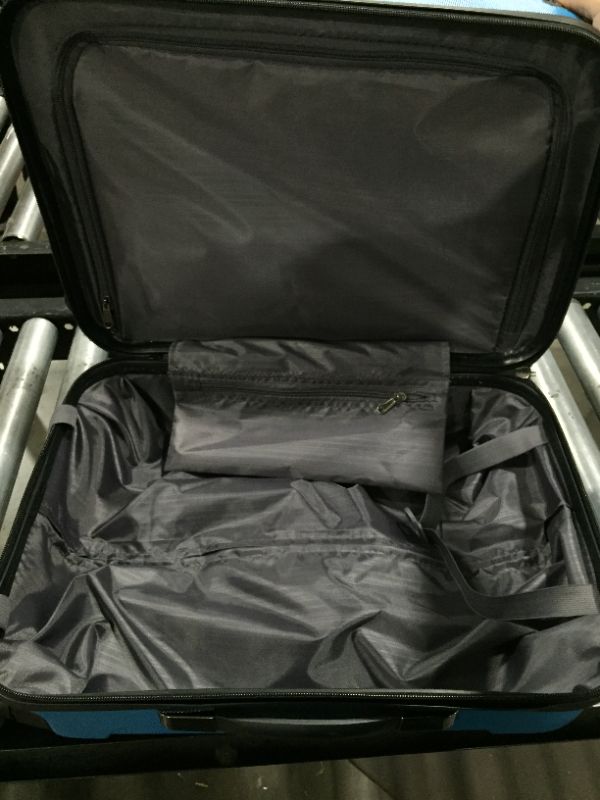 Photo 1 of Kenneth Cole Reaction Out Of Bounds Luggage Collection Lightweight Durable Hardside 4-Wheel Spinner Travel Suitcase Bags, Teal, 20-Inch Carry On
