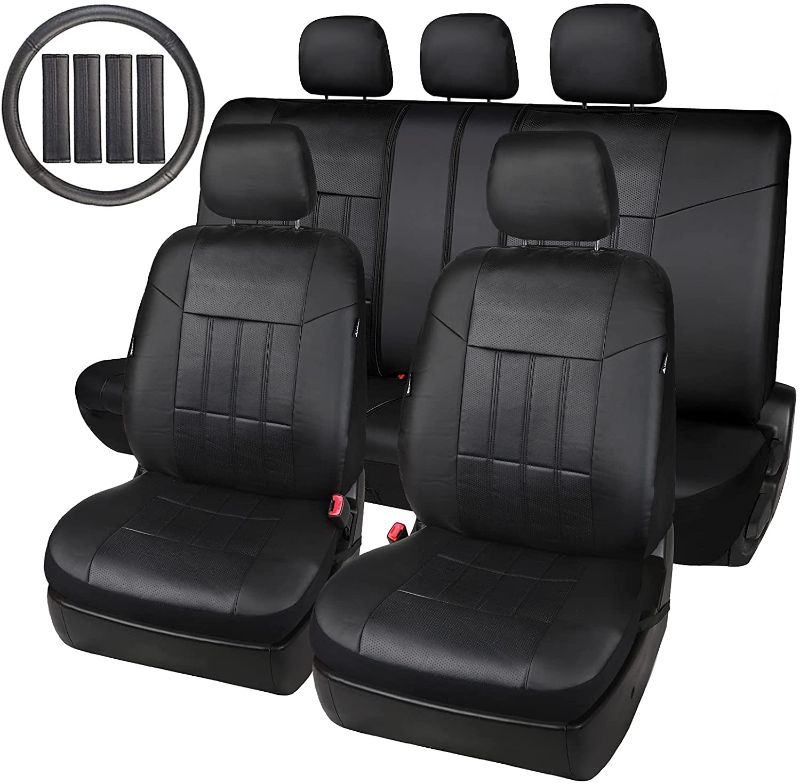 Photo 1 of  Accessories Auto Leather Black Universal Car Seat Covers