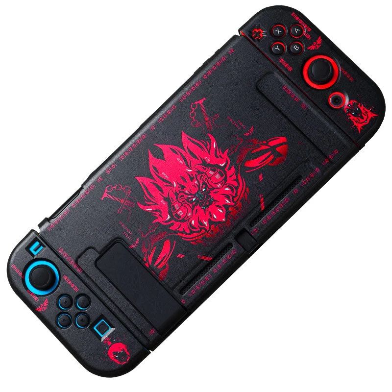 Photo 1 of Soft TPU Skin Matte Joycon Protective Black Case for Zelda Lynel Nintendo Switch NS Joy-Con Back Housing Shell Cover Protector
