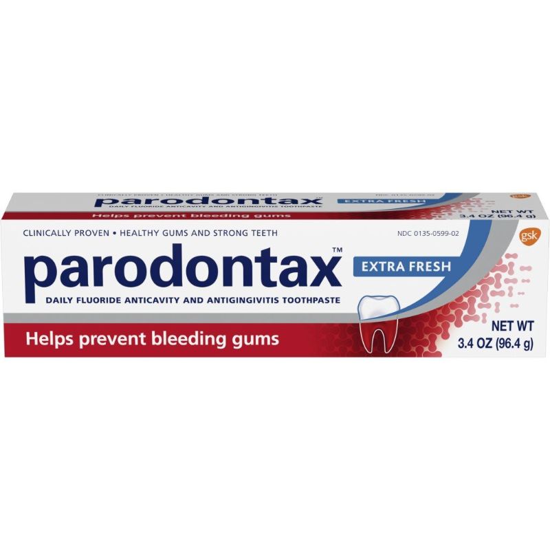Photo 1 of (2 pack) Parodontax Toothpaste for Bleeding Gums, Gingivitis Treatment and Cavity Prevention, Extra Fresh
