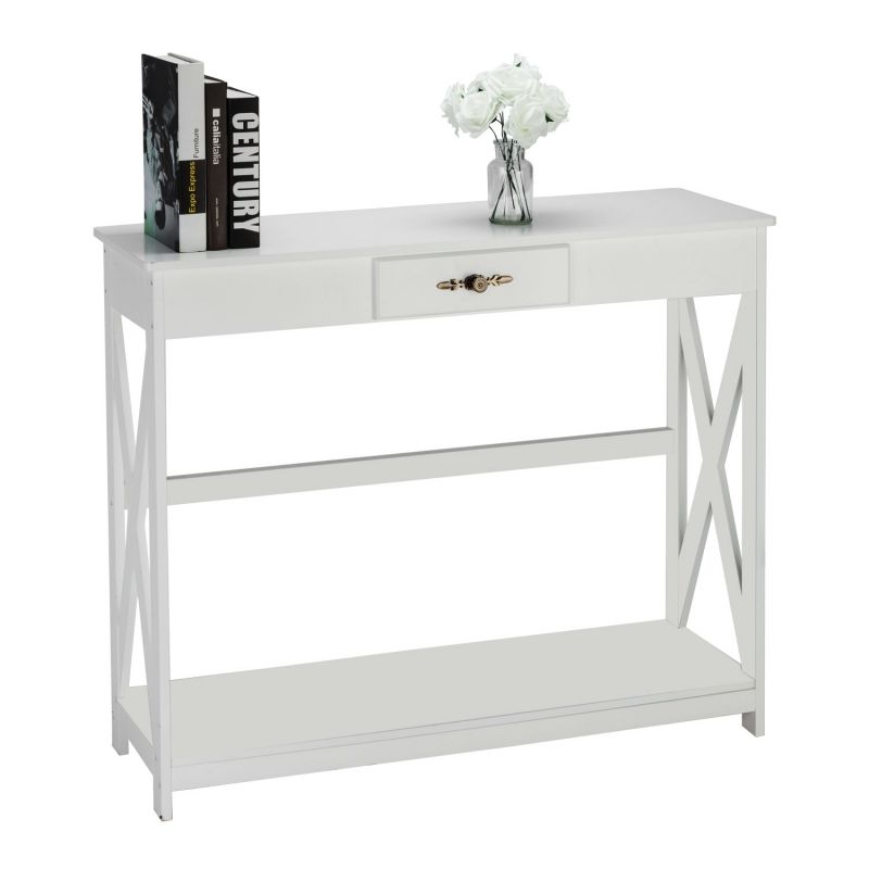 Photo 1 of Zimtown Console Table for Entryway,Entry Table with Shelf,Sofa Side Table for Entryway Living Room