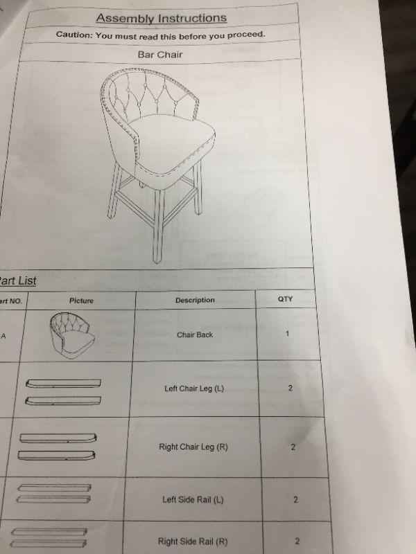 Photo 1 of Beige Bar Chairs 2pk