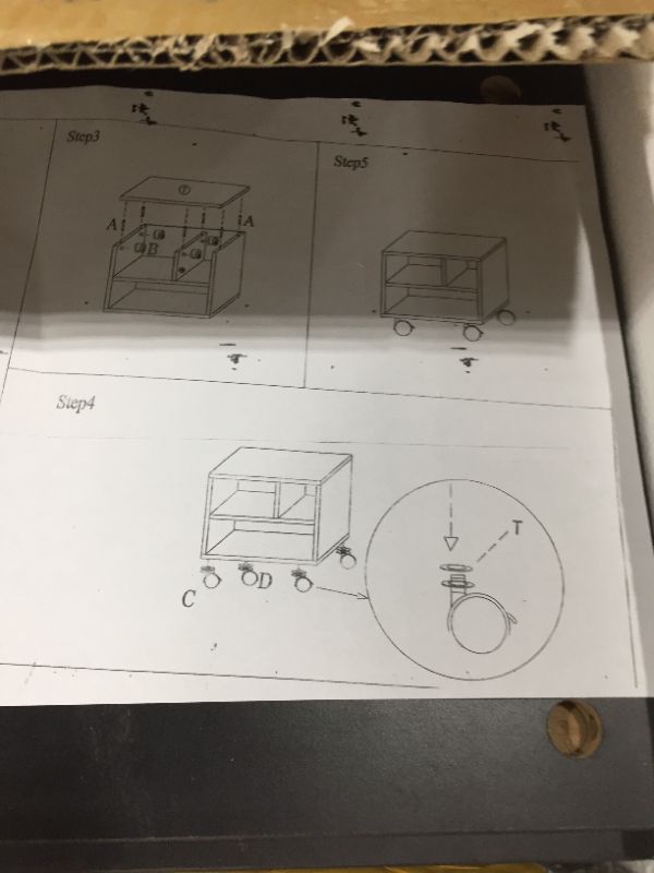 Photo 1 of 3 Drawer Abstract Floor Shelving/Table