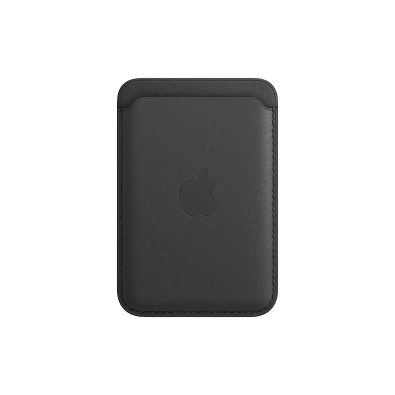 Photo 1 of Apple - iPhone® Leather Wallet with MagSafe (2020) - Black