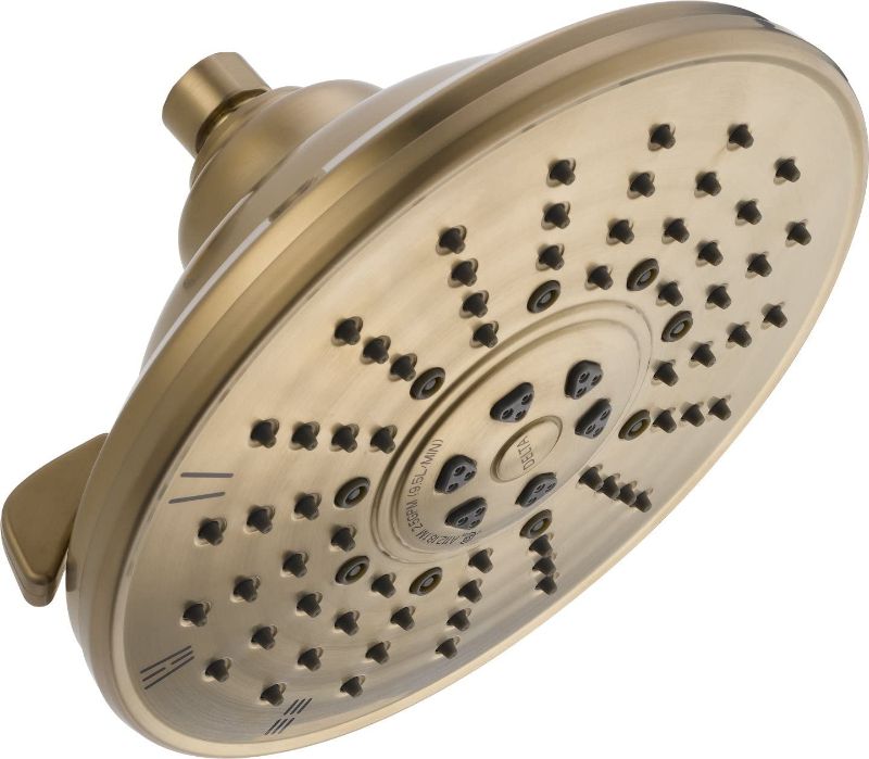 Photo 1 of Delta Faucet 3-Spray Touch-Clean Shower Head, Champagne Bronze 52680-CZ