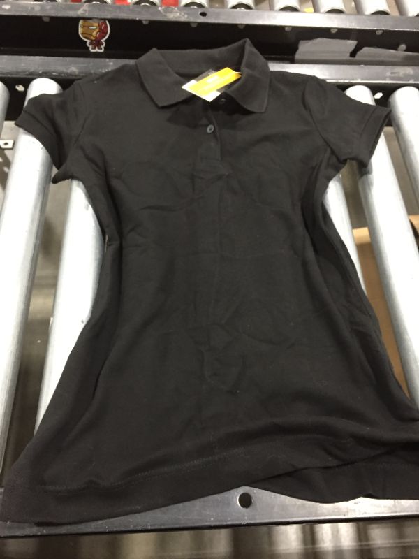 Photo 3 of Black Lee Stretch Pique Polo Shirt, Size S