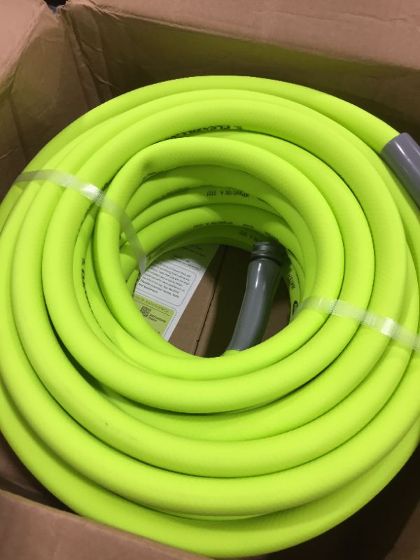 Photo 2 of 5/8 in. x 100 ft. ZillaGreen Garden Hose with 3/4 in. GHT Fittings
